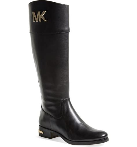 michaels michael michael kors hayley leather boot women